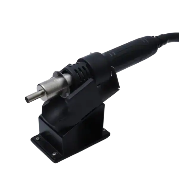 Soldering station with rework station for electronic repairs and assembly. Features adjustable temperature control, ergonomic design, and versatile tools for precise soldering and rework tasks. Ideal.