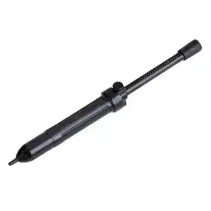 Adjustable mechanical pencil with a sliding lead sleeve for precise drawing and writing, featuring a sleek black design and ergonomic grip for comfortable use.