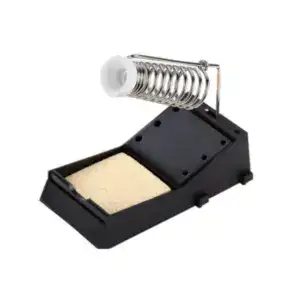 Classroom chalk holder with spring clamp and sponge base for secure placement of chalk sticks. Ideal for teachers and students to keep chalk organized and easily accessible.
