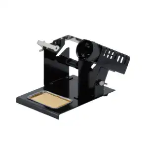 Microscope slide preparation station with adjustable focus and lighting for precise sample analysis.