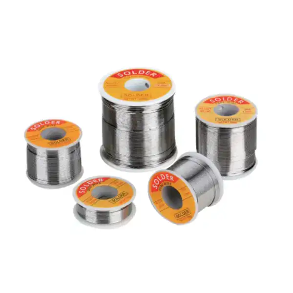 High-quality soldering wire spools for electronic repairs and DIY projects, featuring smooth, shiny metal wire ideal for precise soldering tasks.