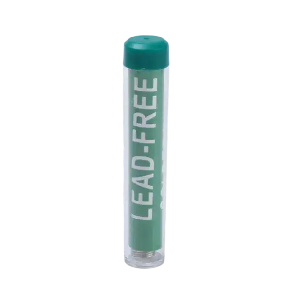 Lead-Free soldering wire for precise electronic soldering and repair work, ideal for environmentally conscious projects. Suitable for circuit boards, electrical connections, and DIY electronics.