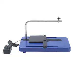 Foam cutter tool with a heated wire for cutting and shaping foam materials accurately. Ideal for crafts, model making, and industrial applications requiring clean, precise foam cuts.