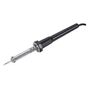 High-precision variable temperature soldering iron for electronics repair and soldering tasks. Features adjustable heat settings, ergonomic design, and durable construction for professional use.