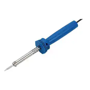 High-Precision Hobby Soldering Iron with Blue Handle.