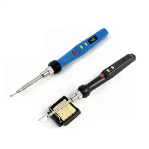 High-quality wood burning pen with adjustable temperature control and digital display for precise pyrography. Ideal for creating detailed designs on wood, leather, and other materials.