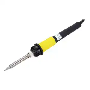 High-precision commercial soldering iron for electronic assembly and repair.