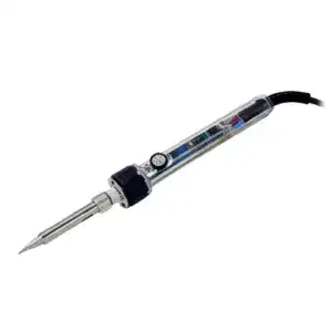 High temperature soldering iron with adjustable temperature control and ergonomic design, ideal for electronics repair and professional soldering tasks.