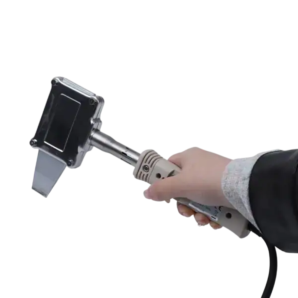 High power soldering iron with ergonomic handle and adjustable temperature control, ideal for professional electronics soldering and repair tasks.