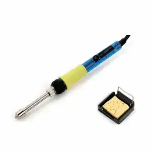 High-quality wood burning pen with adjustable temperature control, featuring a sponge cleaning pad for precise and safe pyrography work on wood surfaces.