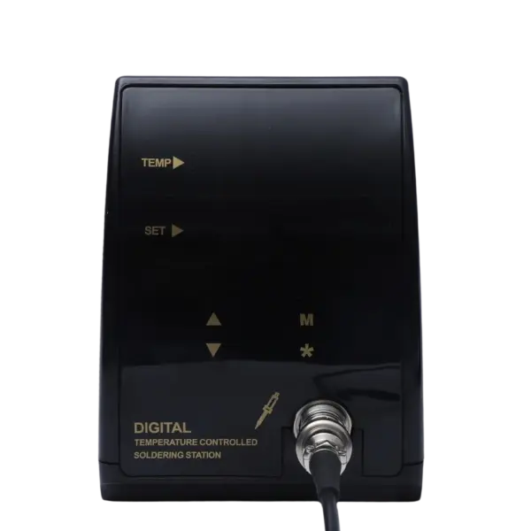 High-precision digital soldering station with temperature control.