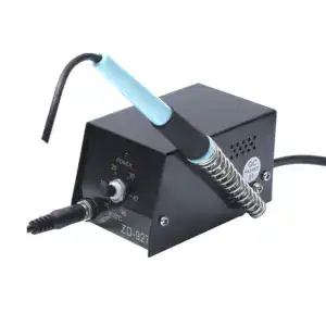 220V soldering station with adjustable temperature control and ergonomic design.