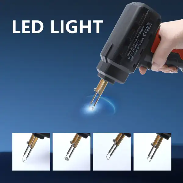 LED Light for Plastic Welding Gun with LED illumination for precise welding.