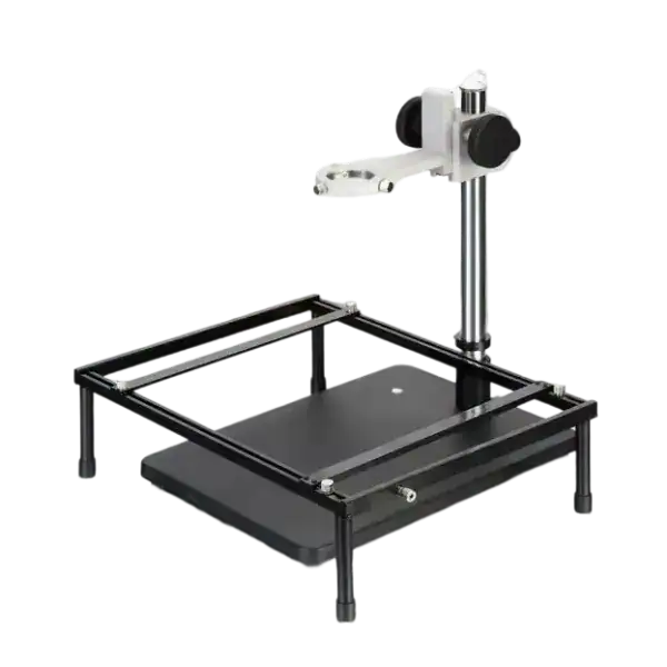 High-precision PCB holder clamp used for securing circuit boards during assembly and testing, ideal for electronics manufacturing and PCB prototyping.